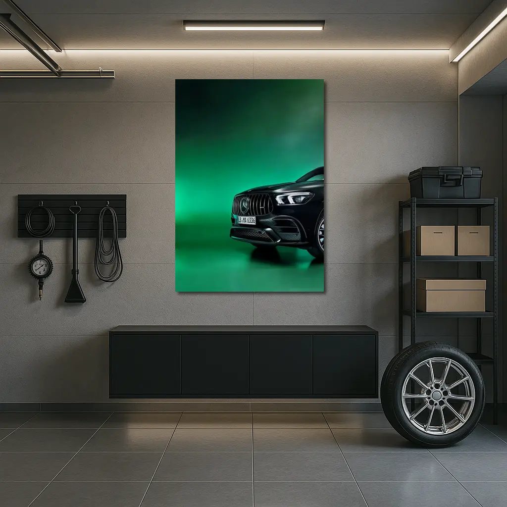 Mercedes AMG GLE Black Green Studio – Wall Art
